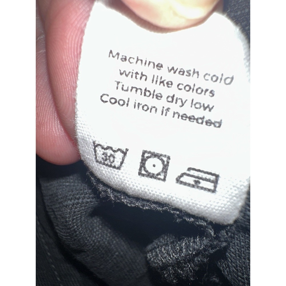 VETTA Capsule Black Wrap Jumpsuit Short Sleeve Wide Leg Tencel Linen Size‎ M EUC - Picture 8 of 8